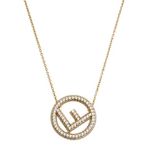 fake fendi f necklace|is fendi jewelry real gold.